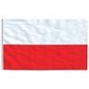 vidaXL Flagge Polens mit Mast 6,08 m Aluminium