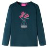 Kinder-Langarmshirt Dunkelgr&uuml;n 140