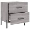 vidaXL Nachttische 2 Stk. Grau Sonoma 40x35x47,5 cm Holzwerkstoff