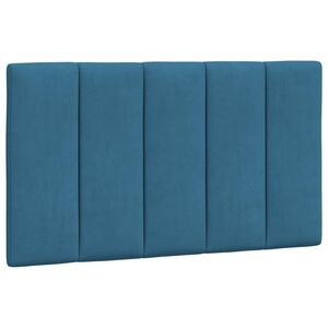 vidaXL Kopfteil-Kissen "Hanko" Blau 80 cm Samt