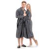 vidaXL Frottee-Bademantel Unisex 100 % Baumwolle Anthrazit M