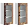 vidaXL Wandglas-Schrank PORTO 2 stk. Altholz 40 x 31 x 80 cm