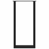 vidaXL Bartischbeine U-Form 2 Stk. Schwarz 40x(100-101) cm Stahl
