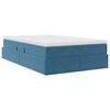 vidaXL Aufbewahrungsbett mit Matratze Dunkelblau 120 x 200 cm Samt