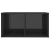 vidaXL TV-Schr&auml;nke 2 Stk. Hochglanz-Grau 72x35x36,5 cm Holzwerkstoff