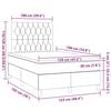 vidaXL Boxspringbett mit Matratze Dunkelgr&uuml;n 120x190 cm Samt