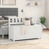 vidaXL Sitzbank Wei&szlig; 110x41x76,5 cm Massivholz Kiefer