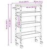 vidaXL K&uuml;chentrolley Altholz 53 x 20 x 76 cm Holzwerkstoff