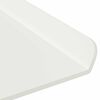 vidaXL Schwebendes Regal 2 pcs Wei&szlig; 80 x 18 x 2,5 cm Stahl