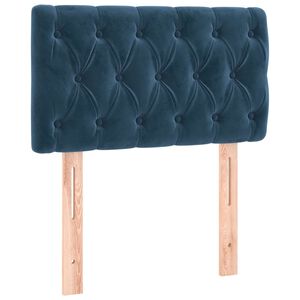 vidaXL Kopfteil Dunkelblau 80x7x78/88 cm Samt