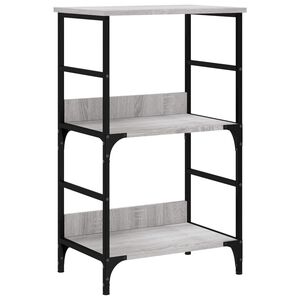 vidaXL B&uuml;cherregal Grau Sonoma 50x33x82 cm Holzwerkstoff