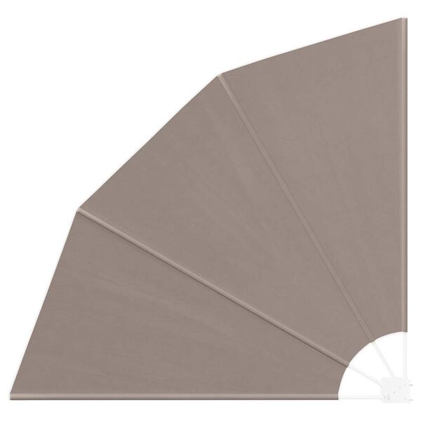 vidaXL Balkon Sichtschutz Taupe 160 x 160 cm Polyester