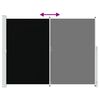 vidaXL Seitenmarkise Ausziehbar 220x300 cm Schwarz