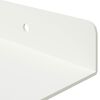 vidaXL Schwebendes Regal 4 pcs Wei&szlig; 40 x 18 x 2,5 cm Stahl
