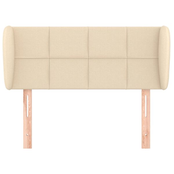 vidaXL Kopfteil mit Ohren Creme 83x23x78/88 cm Stoff