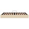 vidaXL Aufbewahrungsbett mit Matratze Creme 140 x 190 cm Stoff