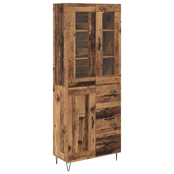vidaXL Highboard Altholz 69,5 x 34 x 90 cm Holzwerkstoff