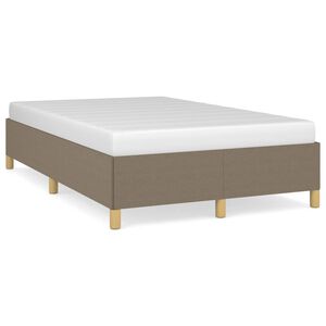 vidaXL Bettgestell ohne Matratze Taupe 120x200 cm Stoff