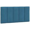 vidaXL Bettgestell mit LED ohne Matratze "Hanko" Blau 100x200 cm Samt