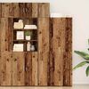 vidaXL Aufbewahrungsschrank 3 pcs Altholz 30 x 42,5 x 225 cm