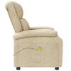 vidaXL Massagesessel Creme Stoff