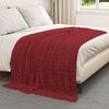 vidaXL &Uuml;berwurfdecke Bordeauxrot 200 x 150 cm Fleece