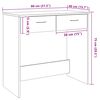 vidaXL Schreibtisch Artisan-Eiche 80x40x75 cm Holzwerkstoff