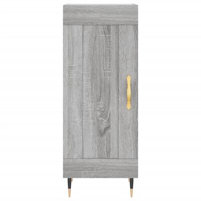 vidaXL Highboard Grau Sonoma 34,5x34x180 cm Holzwerkstoff