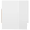 vidaXL Kleiderschrank Hochglanz-Wei&szlig; 70x32,5x35 cm Holzwerkstoff