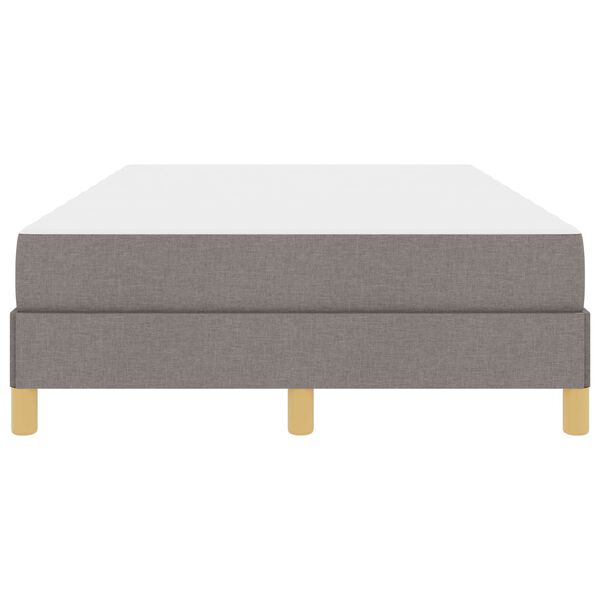 vidaXL Boxspringbett Taupe 120 x 200 cm Stoff