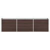 vidaXL Garten-Hochbeet Verzinkter Stahl 240&times;40&times;45 cm Braun