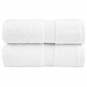 vidaXL Premium-Wascht&uuml;cher SOLUND 2 Stk. Wei&szlig; 30x30 cm 600 g/m&sup2;