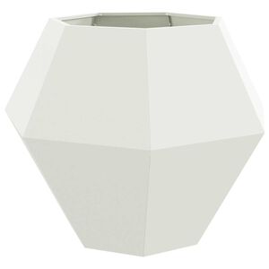 vidaXL Pflanzk&uuml;bel Wei&szlig; 100 x 100 x 80 cm Stahl