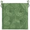 vidaXL Stuhlkissen 4 pcs Gr&uuml;n und Wei&szlig; 50 x 50 x 4 cm Oxford-Stoff