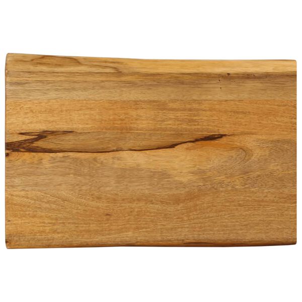 vidaXL Tischplatte mit Baumkante 70x40x2,5 cm Massivholz Mango