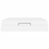 vidaXL Bettgestell mit Matratze mit Matratze 2 pcs Wei&szlig; PVC