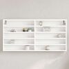 vidaXL Vitrinenschrank Wei&szlig; 100x8,5x50 cm Holzwerkstoff