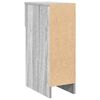vidaXL Nachttische mit Schublade 2 Stk. Grau Sonoma 20x36x60 cm