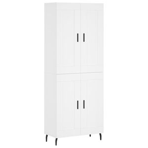 vidaXL Highboard Wei&szlig; 69,5x34x180 cm Holzwerkstoff