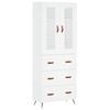 vidaXL Highboard Wei&szlig; 69,5x34x180 cm Holzwerkstoff