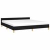vidaXL Bettgestell ohne Matratze Schwarz 160x200 cm Stoff