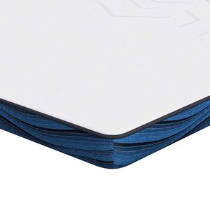 vidaXL Matratzenauflage 70 x 200 cm Dick Jacquard-Stoff Wei&szlig;