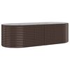 vidaXL Hochbeet Verzinkter Stahl 249x100x68 cm Braun