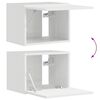vidaXL TV-Wandregal-Set 4 pcs Hochglanz Wei&szlig; Holzwerkstoff