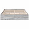 vidaXL Bettgestell mit Schubladen Grau Sonoma 150x200 cm Holzwerkstoff