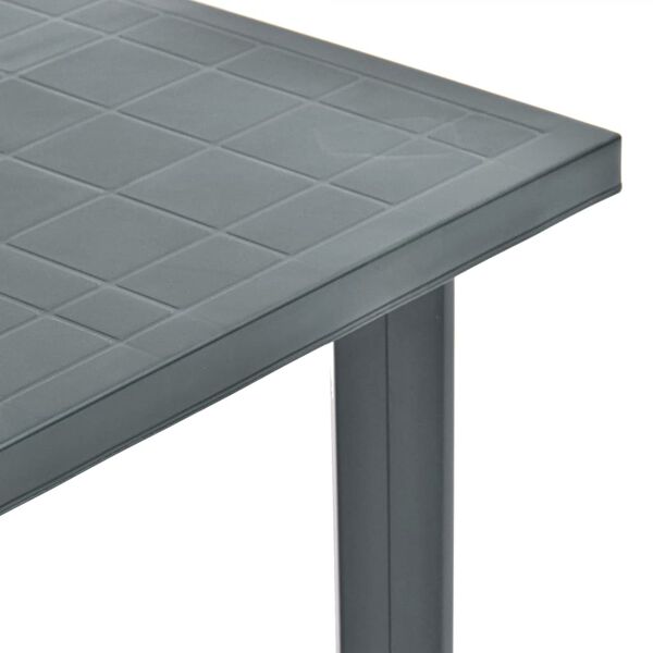 vidaXL Gartentisch Gr&uuml;n 80x75x72 cm Kunststoff