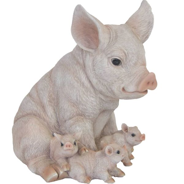 Esschert Design Schwein mit Ferkeln 19,4&times;22,3&times;24,3 cm