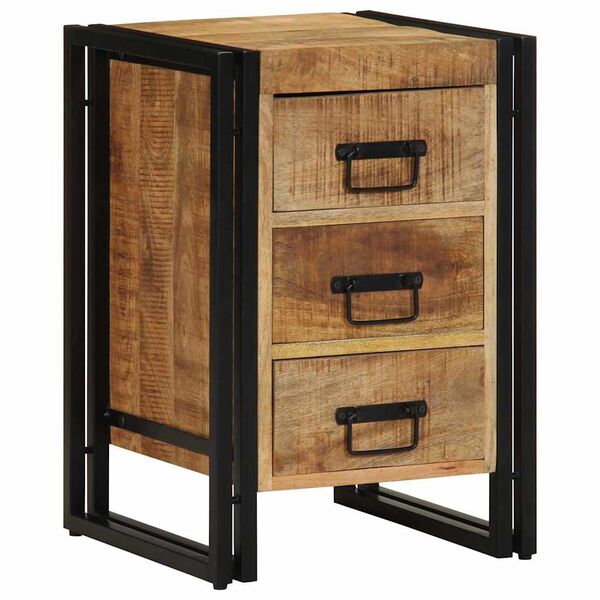 vidaXL Nachttisch Braun 40 x 40 x 59 cm Massivholz Mango