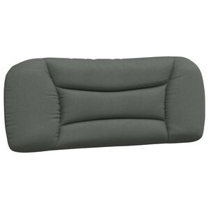 vidaXL Kopfteilkissen "Hvar" Dunkelgrau 100 cm Stoff