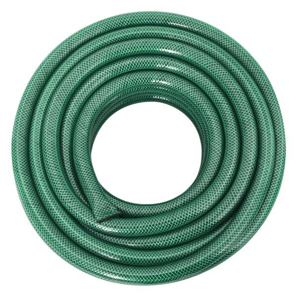 vidaXL Gartenschlauch mit Kupplung-Set Gr&uuml;n 0,75" 10 m PVC